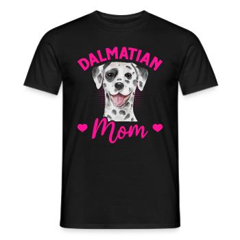 Hundeliebhaber Welpe Niedliche Dalmatiner Mama - Männer T-Shirt - Schwarz - Vorne - AI Model Male 178 light (178cm)