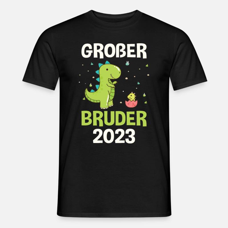 2023 Großer Bruder Dino - Männer T-Shirt - Schwarz