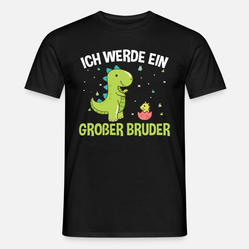 Großer Bruder Dinosaurier - Männer T-Shirt - Schwarz