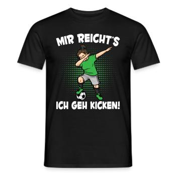 Mir Reicht's Fußball Mädchen Fußballspielerin - Männer T-Shirt - Schwarz - Vorne - AI Model Male 178 light (178cm)
