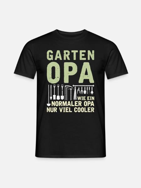 Lustiger Gärtner Spruch Garten Opa - Männer T-Shirt - Schwarz