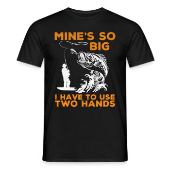Pêche Adultes Humour Père Mari Blague - T-shirt homme - noir - Devant - AI Model Male 178 light (178cm)