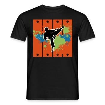 Karaté Temps Libre Cadeau Karatéka Sport de Combat - T-shirt homme - noir - Devant - AI Model Male 178 light (178cm)