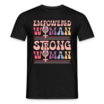 Frauenrechte Blumen Feministische Frauenrechte - Männer T-Shirt - Schwarz - Vorne - AI Model Male 178 light (178cm)