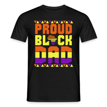 Pride Black Father African Father Africa - Men's T-Shirt - black - Front - AI Model Male 178 light (178cm)