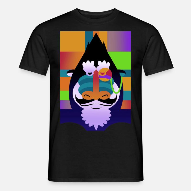 Monocle Baboon - Men’s T-shirt - black