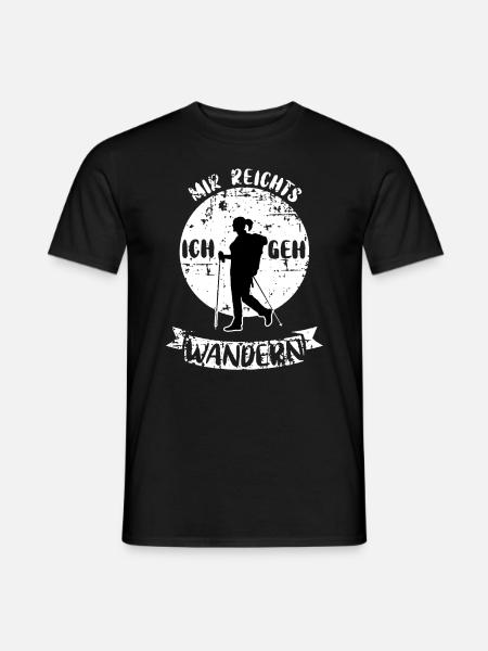 Wanderung, Mir reicht´s ich geh Wandern, Berge Fun - Männer T-Shirt - Schwarz