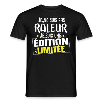 Râleur Grincheux Grognon Cadeau Homme Humour - T-shirt homme - noir - Devant - AI Model Male 178 light (178cm)