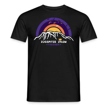Zugspitze Finisher Garmisch Partenkirchen Wandern - Männer T-Shirt - Schwarz - Vorne - AI Model Male 178 light (178cm)