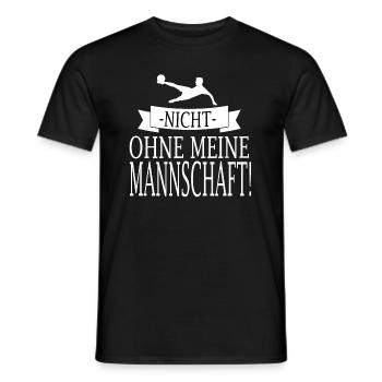 Fußball - Männer T-Shirt - Schwarz - Vorne - AI Model Male 178 light (178cm)