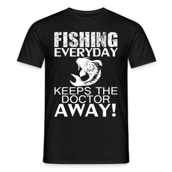 Fishing Angeln Angler Geschenk - Männer T-Shirt - Schwarz - Vorne - AI Model Male 178 light (178cm)