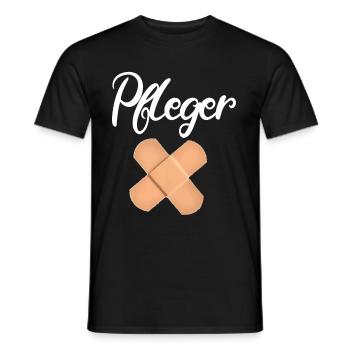 nurse - Men's T-Shirt - black - Front - AI Model Male 178 light (178cm)