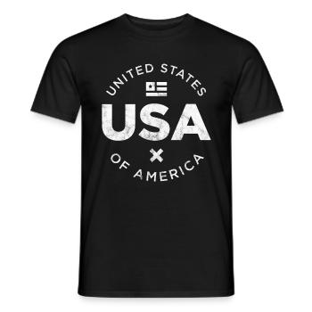DE FORENEDE STATER - Mænd T-shirt - sort - Foran - AI Model Male 178 light (178cm)