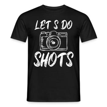 Photographe Photographie Appareil Photo - T-shirt homme - noir - Devant - AI Model Male 178 light (178cm)