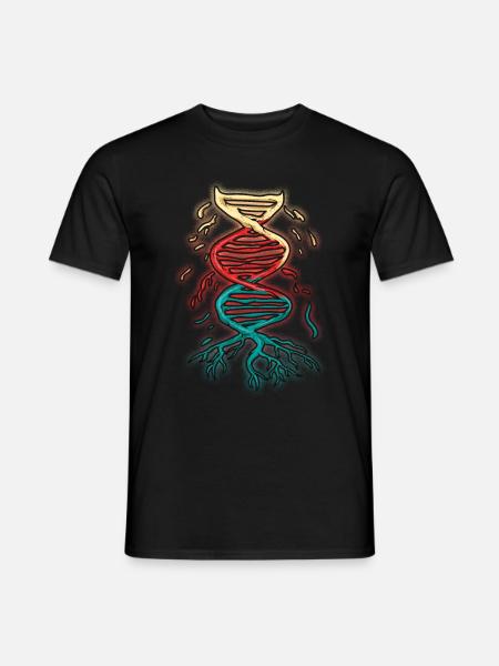 DNA Strand Sequence Biology Sciences - Men's T-Shirt - black