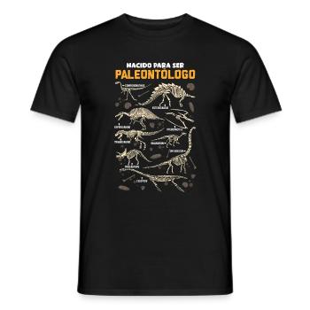 Born to be a dinosaur paleontologist - Men's T-Shirt - black - Front - AI Model Male 178 light (178cm)