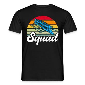 Team Rower Rower Rowing Gift - Men's T-Shirt - black - Front - AI Model Male 178 light (178cm)
