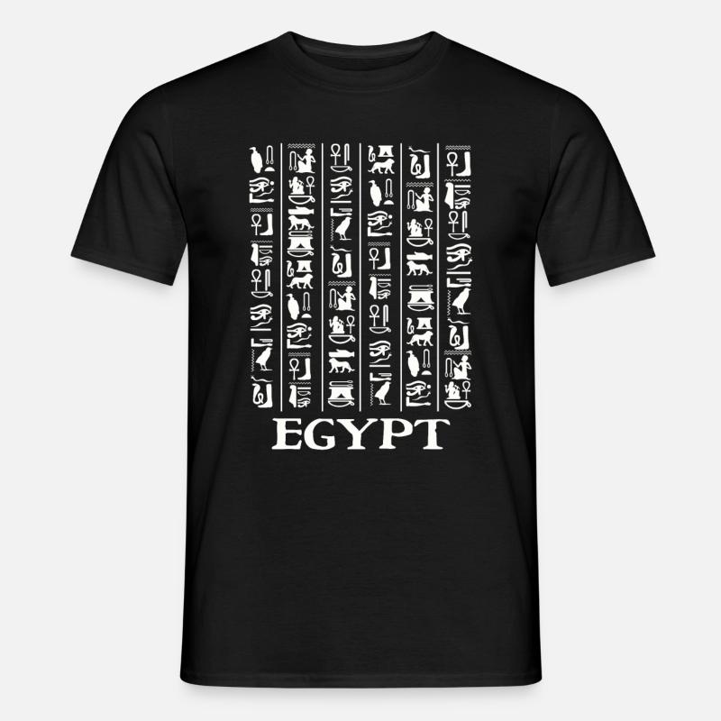 Hieroglyphics Pyramids Ancient Egypt - Men's T-Shirt - black