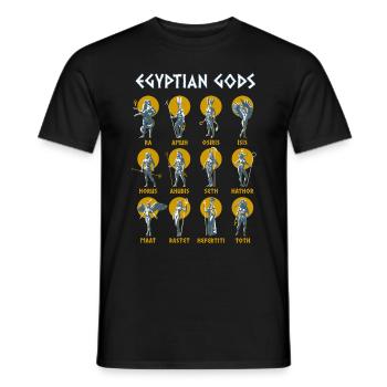 Altes Ägypten Griechische Götter Ägyptische Mythologie - Männer T-Shirt - Schwarz - Vorne - AI Model Male 178 light (178cm)