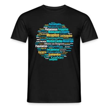 Insultes en castillan espagnol - T-shirt homme - noir - Devant - AI Model Male 178 light (178cm)