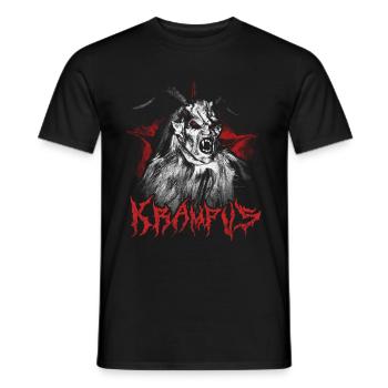 KRAMPUS NIKOLAUS KRAMPUSTAG NIKOLO PERCHTEN - Männer T-Shirt - Schwarz - Vorne - AI Model Male 178 light (178cm)