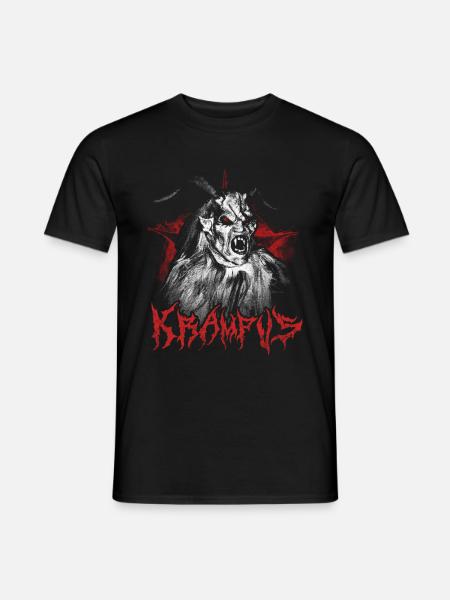 KRAMPUS NIKOLAUS KRAMPUSTAG NIKOLO PERCHTEN - Männer T-Shirt - Schwarz
