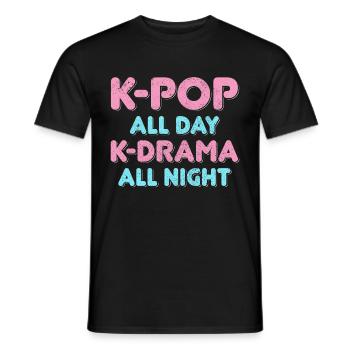 K-Pop K-Drama Fan cadeau - T-shirt homme - noir - Devant - AI Model Male 178 light (178cm)