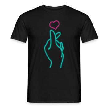 K-Pop-Fan Geschenk Koreanische Popmusik - Männer T-Shirt - Schwarz - Vorne - AI Model Male 178 light (178cm)