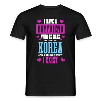 K-Pop Fan Gift Korean Pop Music - Men's T-Shirt - black - Front - AI Model Male 178 light (178cm)
