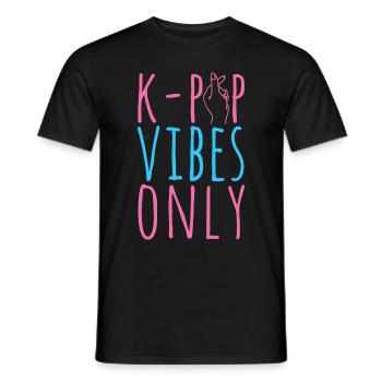 K-Pop Fan Gift Korean Pop Music - Men's T-Shirt - black - Front - AI Model Male 178 light (178cm)