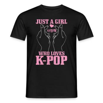 K-Pop-Fan Geschenk Koreanische Popmusik - Männer T-Shirt - Schwarz - Vorne - AI Model Male 178 light (178cm)