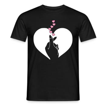 K-Pop Fan Gift Korean Pop Music - Men's T-Shirt - black - Front - AI Model Male 178 light (178cm)
