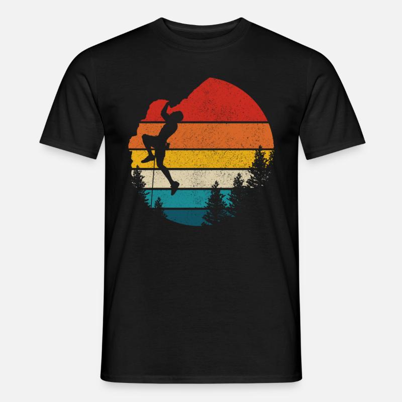 Climbing Bouldering Climber Gift - Men's T-Shirt - black