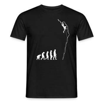 Climbing Bouldering Climber Gift - Men's T-Shirt - black - Front - AI Model Male 178 light (178cm)