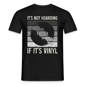 Vinyl Schallplatte Vintage DJ Geschenk - Männer T-Shirt - Schwarz - Vorne - AI Model Male 178 light (178cm)