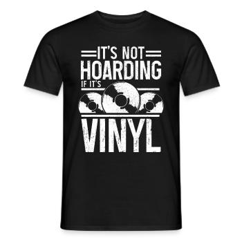 Vinyl Schallplatte Sammler DJ Geschenk - Männer T-Shirt - Schwarz - Vorne - AI Model Male 178 light (178cm)