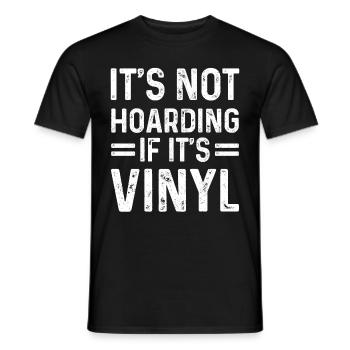 Vinyl Schallplatte Sammler DJ Geschenk - Männer T-Shirt - Schwarz - Vorne - AI Model Male 178 light (178cm)