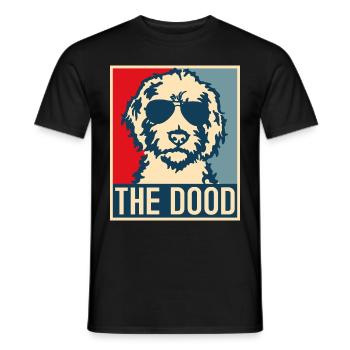 Goldendoodle Dog The Dood Gift - Men's T-Shirt - black - Front - AI Model Male 178 light (178cm)