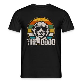 Goldendoodle Dog The Dood Gift - Men's T-Shirt - black - Front - AI Model Male 178 light (178cm)