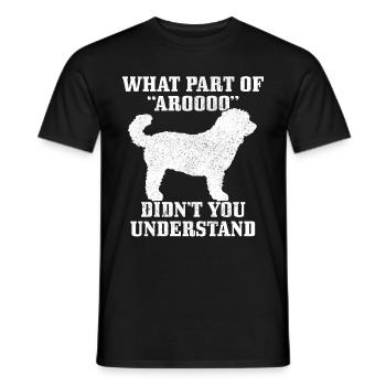 Goldendoodle Hund Lustig Geschenk - Männer T-Shirt - Schwarz - Vorne - AI Model Male 178 light (178cm)