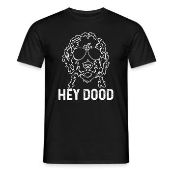 Goldendoodle Dog The Dood Gift - Men's T-Shirt - black - Front - AI Model Male 178 light (178cm)