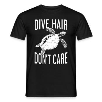 Diving Funny Vintage Diver Gift - Men's T-Shirt - black - Front - AI Model Male 178 light (178cm)