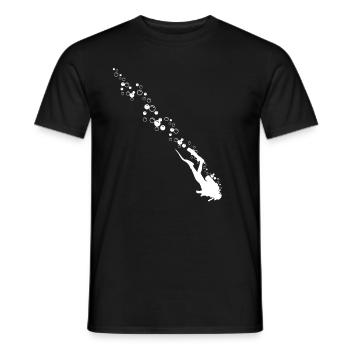 Plongée drôle Vintage plongeur cadeau - T-shirt homme - noir - Devant - AI Model Male 178 light (178cm)