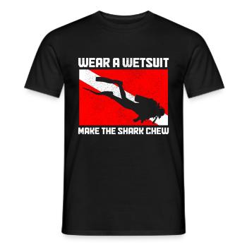 Tauchen Lustig Vintage Taucher Geschenk - Männer T-Shirt - Schwarz - Vorne - AI Model Male 178 light (178cm)