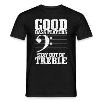 Bassiste Guitare Basse Drôle Cadeau - T-shirt homme - noir - Devant - AI Model Male 178 light (178cm)