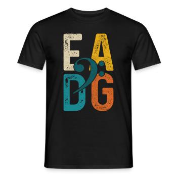 Bassiste Guitare Basse Drôle Cadeau - T-shirt homme - noir - Devant - AI Model Male 178 light (178cm)