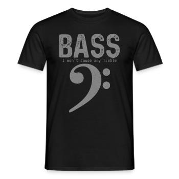 Bassist Bass Gitarre Lustiges Geschenk - Männer T-Shirt - Schwarz - Vorne - AI Model Male 178 light (178cm)
