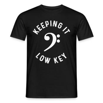 Bassiste Guitare Basse Drôle Cadeau - T-shirt homme - noir - Devant - AI Model Male 178 light (178cm)