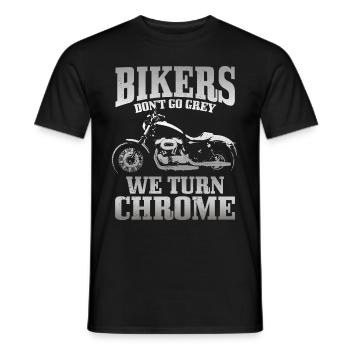 Motorrad Biker Lustiges Geschenk - Männer T-Shirt - Schwarz - Vorne - AI Model Male 178 light (178cm)