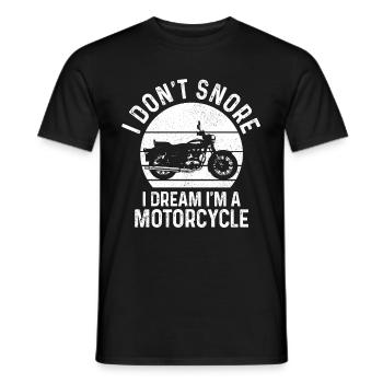 Motorrad Biker Lustiges Geschenk - Männer T-Shirt - Schwarz - Vorne - AI Model Male 178 light (178cm)